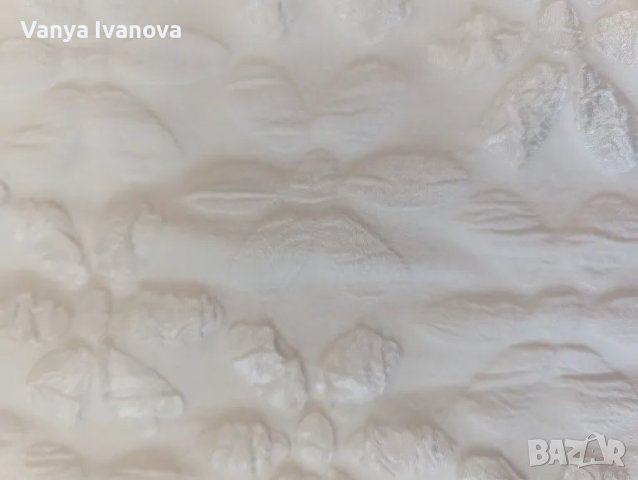 Shein  бяла рокля с релефни цветя и френски  ръкав, снимка 6 - Рокли - 50045343