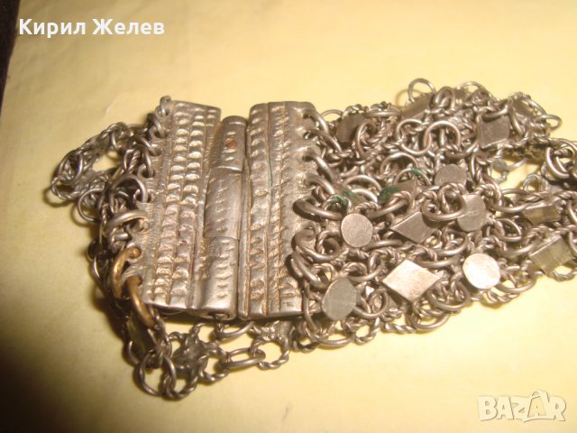 18 ВЕК ВЪЗРОЖДЕНСКА СРЕБЪРНА САЧАНЕНА ГРИВНА РЪЧНА ИЗРАБОТКА СТАРИННА ПЛЕТКА с ЩИФТ НАКИТ БИЖУ 17644, снимка 16 - Антикварни и старинни предмети - 33215654