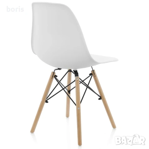 Комплект столове Dining Kring Kai – 4 броя, Бял, снимка 6 - Столове - 50910421