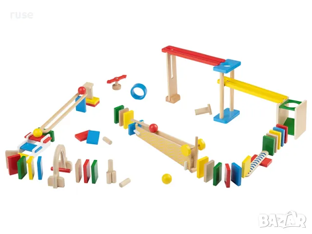 НОВА! Дървена писта "Домино", снимка 2 - Образователни игри - 49351701