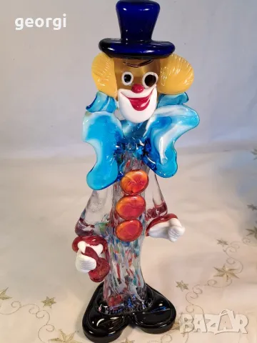 голям стъклен клоун Murano , снимка 3 - Декорация за дома - 49568046