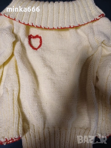 Ръчно плетиво дамски дълъг пуловер, снимка 3 - Блузи с дълъг ръкав и пуловери - 53261006