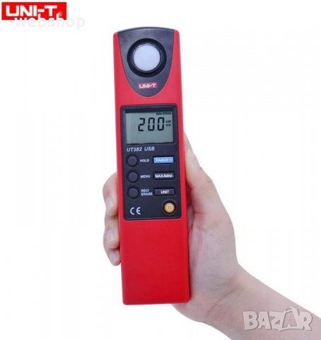 Цифров луксметър UT-382 за измерване на осветеност |LUX| USB, снимка 4 - Други инструменти - 38689003