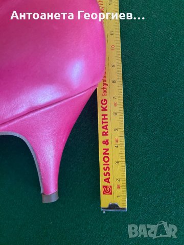 Дамски обувки естествена кожа розови, снимка 6 - Дамски обувки на ток - 43450167