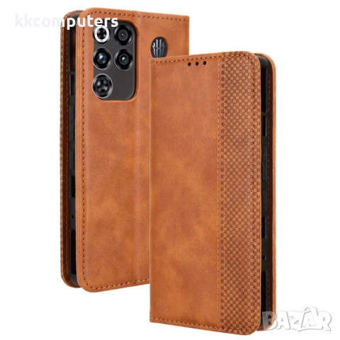 Кожен Ретро Калъф за ZTE nubia RedMagic 11 Pro 5G / 11 Pro+ 5G- Магнитно затваряне, Държач за карти , снимка 2 - Калъфи, кейсове - 52490655