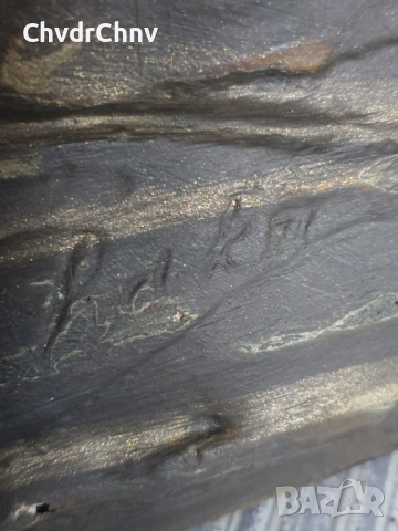 Solome статуя 60см-4кг/Арт Деко стара теракота фигура-бюст на жена, снимка 14 - Статуетки - 53004041