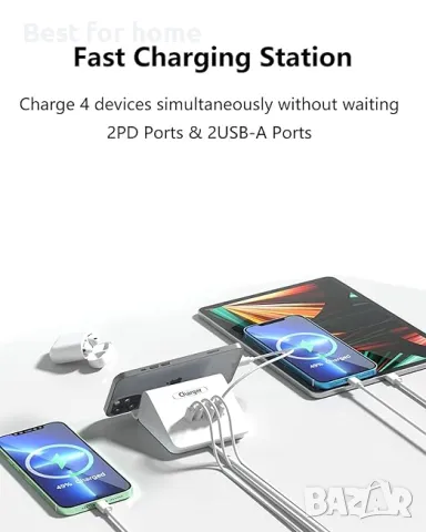 4-в-1 USB C зарядна станция-докинг, снимка 6 - Външни батерии - 49464964