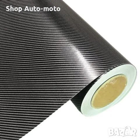 Карбоново фолио Automat, 4D ефект, Черен, Лукс, 152см