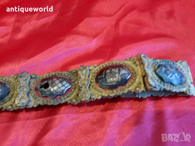 Уникален Османски Колан Ниело , Сребро ,ОТОМАН, снимка 3 - Антикварни и старинни предмети - 27597582