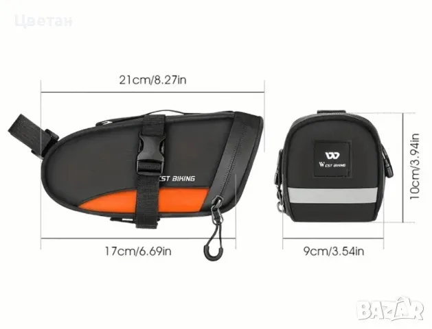 Чанта/органайзер за колело под седалката, снимка 2 - Аксесоари за велосипеди - 50236573