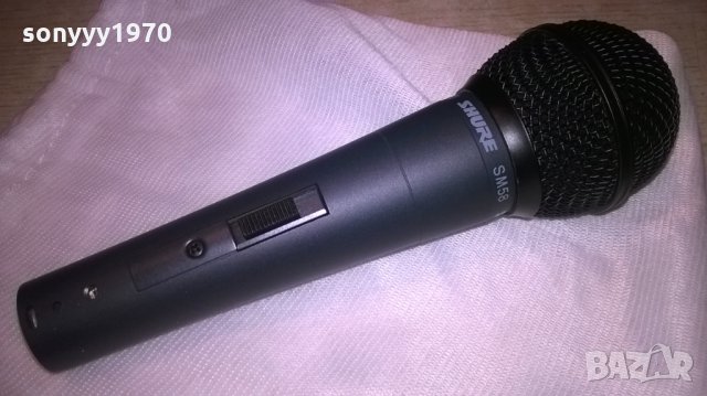 BLACK-shure sm58-microphone-внос швеицария, снимка 2 - Микрофони - 26793861