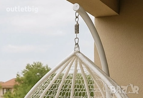 Градинска висяща люлка тип гнездо,яйце–Промоция!, снимка 2 - Градински мебели, декорация  - 52302211