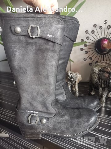 G star естествена кожа 40 номер , снимка 7 - Дамски ботуши - 35091060