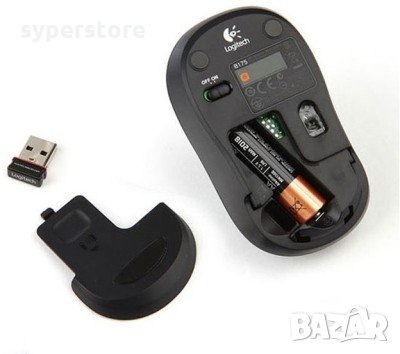 Мишка Безжична Logitech M170 Gery Mini 1000dpi Сива Wireless Optical Mouse, снимка 9 - Клавиатури и мишки - 15861256