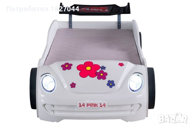 ДЕТСКО легло кола PINKY, снимка 2 - Мебели за детската стая - 40251608