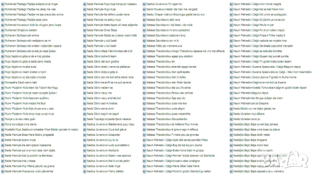 Записвам мп3 песни с имена на певци+имена на песни на флашки по 10лв, снимка 15 - Други музикални жанрове - 52421641