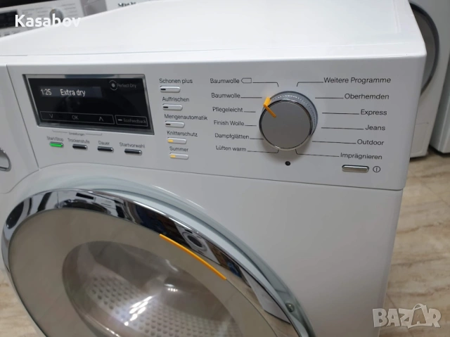 9кг Пара Miele Сушилня с термопомпа Миеле 12м Гаранция, снимка 5 - Сушилни - 53580256