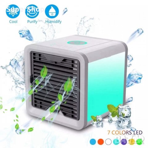 -40% Arctir Air Cooler Мини климатик овлажнител на въздуха охладител вентилатор, снимка 5 - Овлажнители и пречистватели за въздух - 28844248