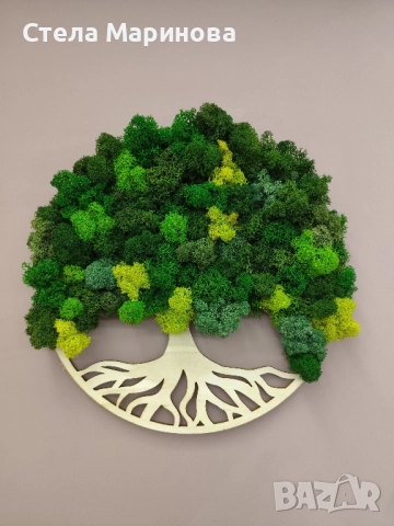 Дървото на живота със скандинавски мъх., снимка 1