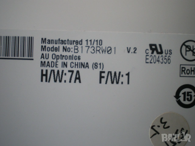 Матрица за лаптоп 17.3" B173RW01 V.2 LED HD+ TN, снимка 3 - Части за лаптопи - 53330037