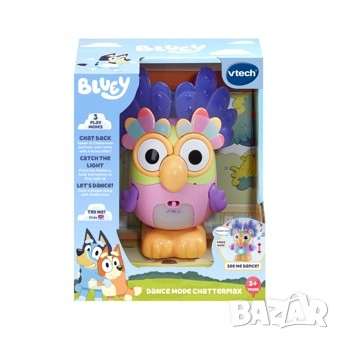 Очарователен VTech Bluey Chattermax / Блуи Чатърмакс Интерактивна играчка , снимка 2 - Музикални играчки - 52453108