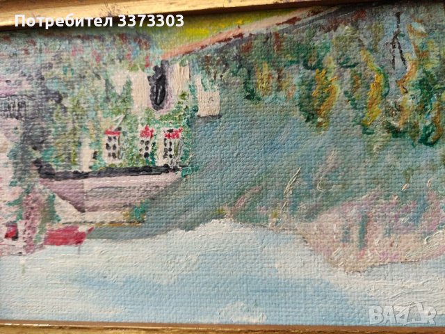  Картина с къща, снимка 2 - Картини - 36602106