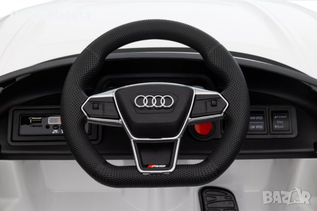 Акумулаторен джип AUDI RS E-TRON GT Licensed 12V батерия,MP3, с меки гуми с Кожена седалка, снимка 12 - Детски велосипеди, триколки и коли - 37661752
