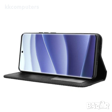 Кожен Калъф Портфейл за Xiaomi Poco X7 5G - Ретро дизайн, Магнитен, Стойка, Слот за Карти, Вкл. Прот, снимка 6 - Калъфи, кейсове - 53538417