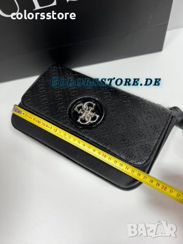 Черна чанта Guess, снимка 8 - Чанти - 37547004