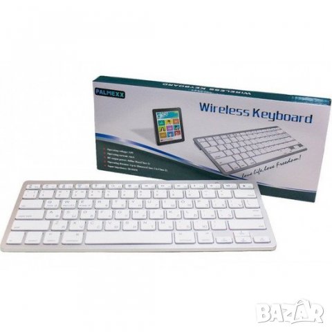 Безжична слим Bluetooth клавиатура WB-8022, снимка 4 - Клавиатури и мишки - 33044417