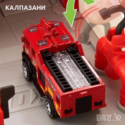 Matchbox Action Drivers Пожарна станция HBD74, снимка 4 - Коли, камиони, мотори, писти - 38669759