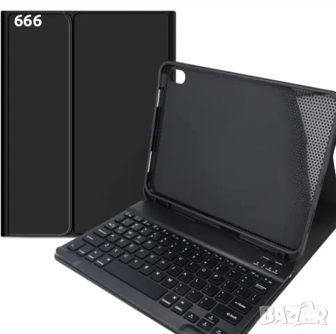 Кейс с клавиатура за iPad 10 поколение 2022, Tech Protect SC Pen + Keyboard, черен