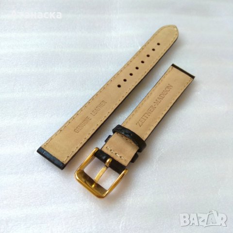 ZEITNER-MADISON - чисто нова каишка от естествена кожа , широчина 15 мм, снимка 2 - Каишки за часовници - 27425263