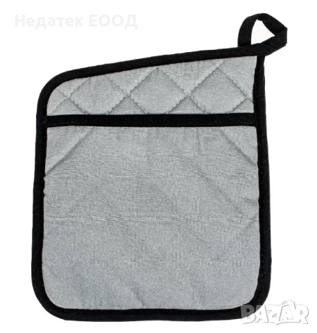  Двустранна подложка за кухня, Сребро, 19x21 см.