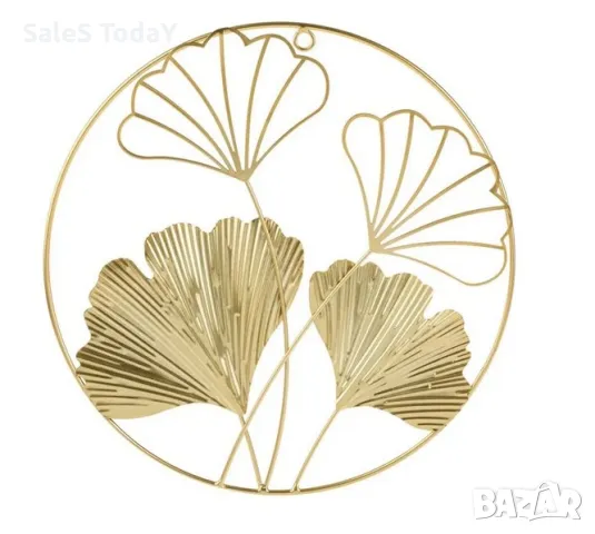 Декорация за стена, метални цветя, 30см, снимка 4 - Декорация за дома - 49631980