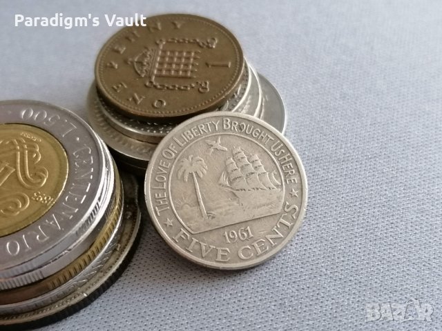Монета - Либерия - 5 цента | 1961г., снимка 1 - Нумизматика и бонистика - 43204219