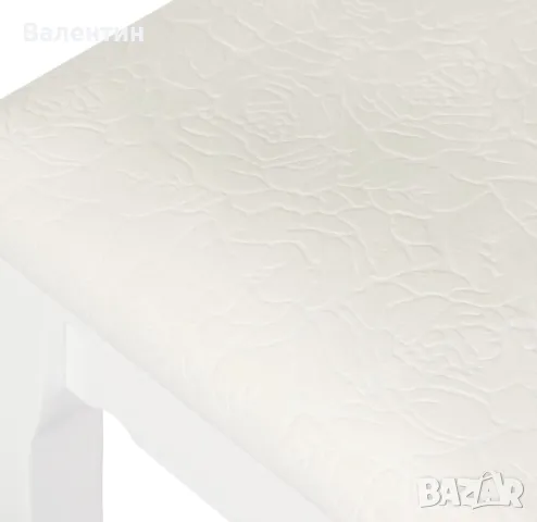 Кадифена табуретка за пиано с масивно дървени крачета, снимка 5 - Дивани и мека мебел - 50091529