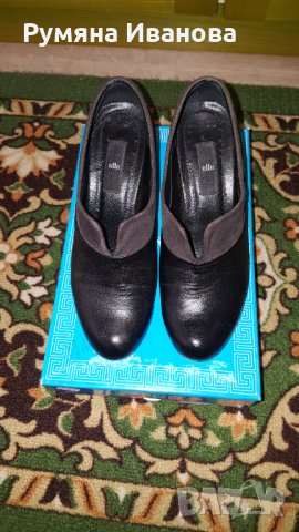 Елегантни обувки, естествена кожа, марка ELLE, снимка 1 - Дамски обувки на ток - 33599123