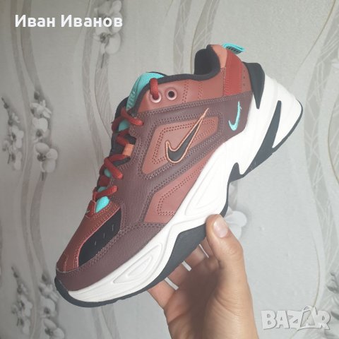 маратонки  Nike M2K Tekno Mahogany Mink/Black/Burnt Orange номер 41, снимка 11 - Маратонки - 40781172
