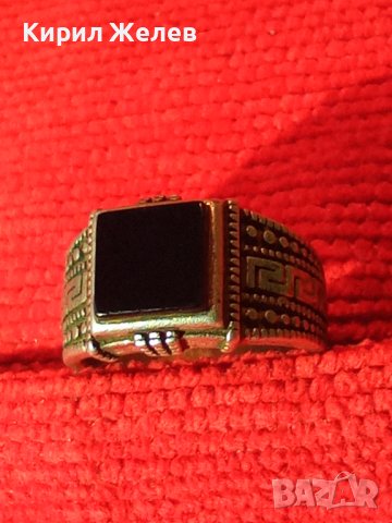 PETEK 925 Марков БУТИКОВ СРЕБЪРЕН ПРЪСТЕН СРЕБРО 925 РЪЧНА АРТизработка на ПЕТЕК с ЧЕРЕН ОНИКС 40648, снимка 3 - Пръстени - 42657126