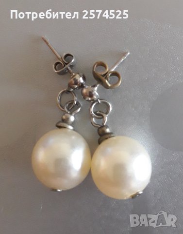 Обеци с перли, снимка 3 - Обеци - 44004138