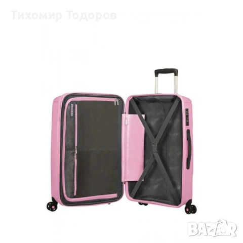 Куфар American Tourister, Кодова брава, Поликарбонат 121 L,77x51x34 см, снимка 2 - Куфари - 50712723