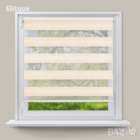 Щори ECD  Ролетни, Текстилни, Двойни, Без пробиване, Включен монтажен материал, Бял,Сив ,Бежов, снимка 3 - Други стоки за дома - 52905247