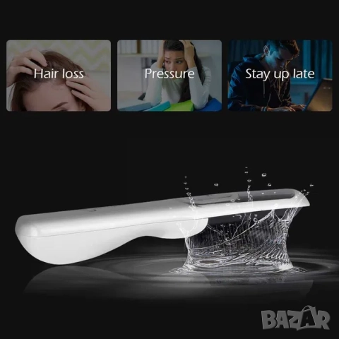 Гребен против косопад с инфрачервена светлина, за растеж на коса, снимка 8 - Продукти за коса - 52212267