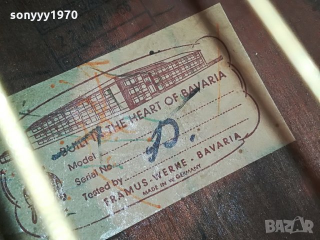 поръчана-framus-werke-bavaria made in west germany 0606211115, снимка 18 - Китари - 33119899