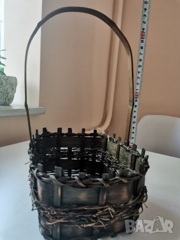 Декоративна кошница, снимка 4 - Декорация за дома - 32963229