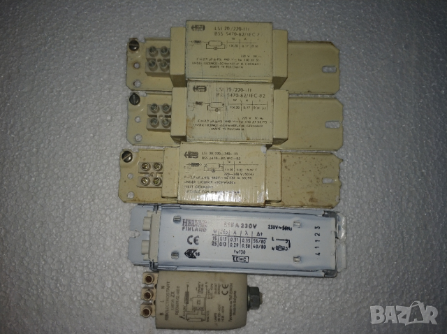 Дросели за луминисцентни лампи, снимка 3 - Ключове, контакти, щепсели - 18440074