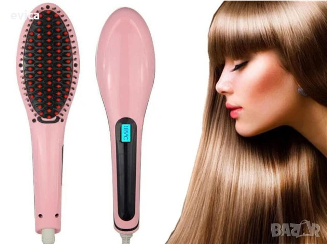 Четка за изправяне на коса Luxury , снимка 2 - Аксесоари за коса - 51345382