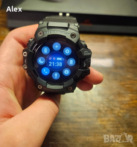 Масивен Military Smart Watch – Чисто Нов, Обаждания, Водоустойчив, снимка 8 - Смарт часовници - 52683188
