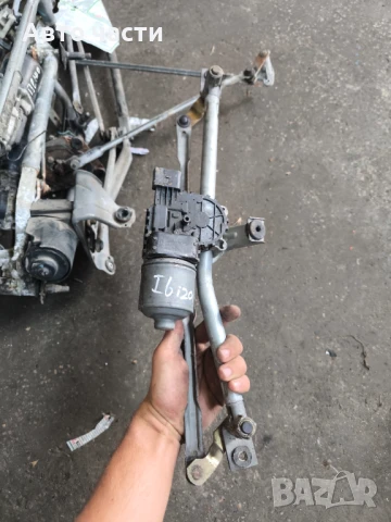 Механизъм моторче чистачки Seat Ibiza 2002г. 6L1955023F 3397020593 , 0390241526 , 6Q2955119A , 0 390, снимка 2 - Части - 50830018